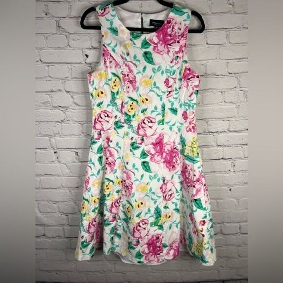 Ronni Nicole Dresses & Skirts - RN Studio by Ronni Nicole Floral Print Sleeveless Twirl Dress Pink Green size 14